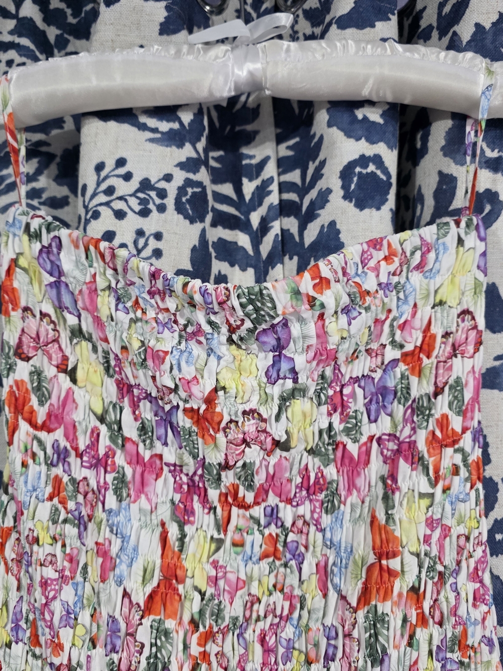 Charo Ruiz White Mini Dress with Multicolor Butterfly Print - Picture 2 of 3